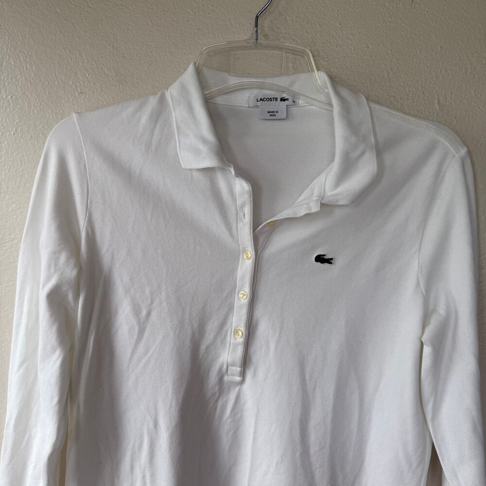 Lacoste long-sleeve polo shirt Size L - Picture 4 of 9